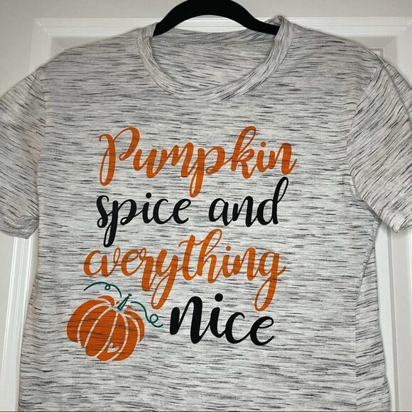 Pumpkin Spice T-shirt Gray - Picture 2 of 7